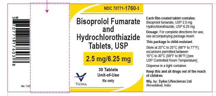 Pill image for Bisoprolol Fumarate And Hydrochlorothiazide Tablets, Usp