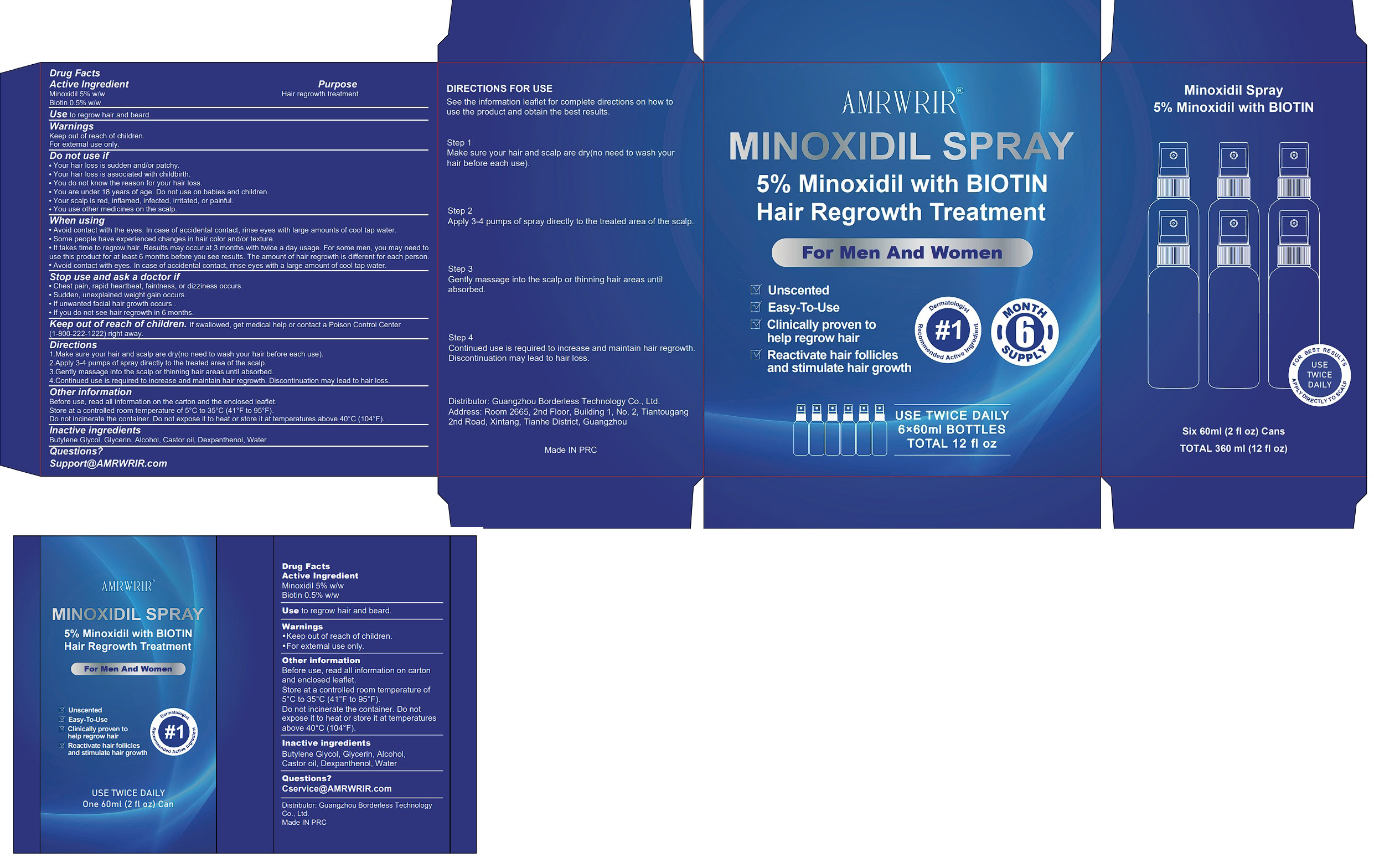 Pill image for 85304-005 Amrwrir 5% Minoxidil Hair Growth Sprays Serum