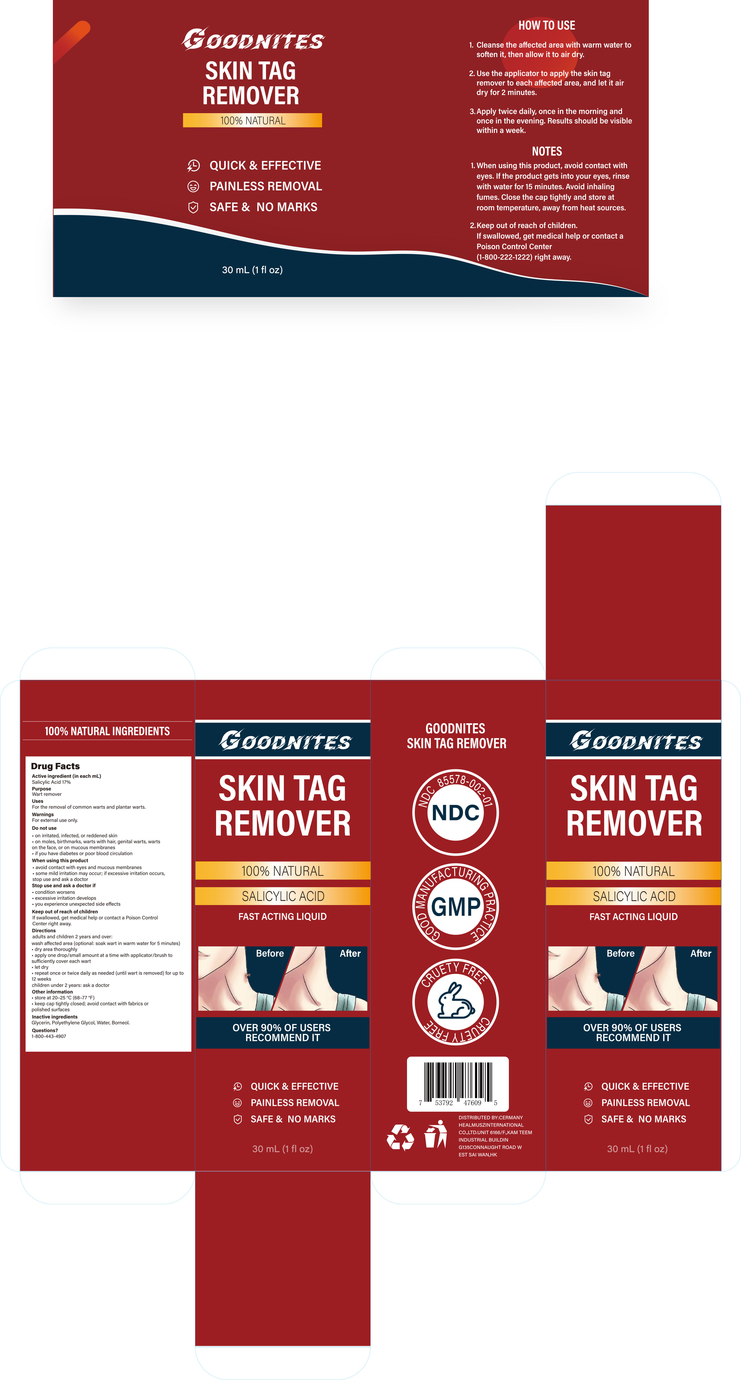 Pill image for 85578-002 Goodnites Skin Tag Remover