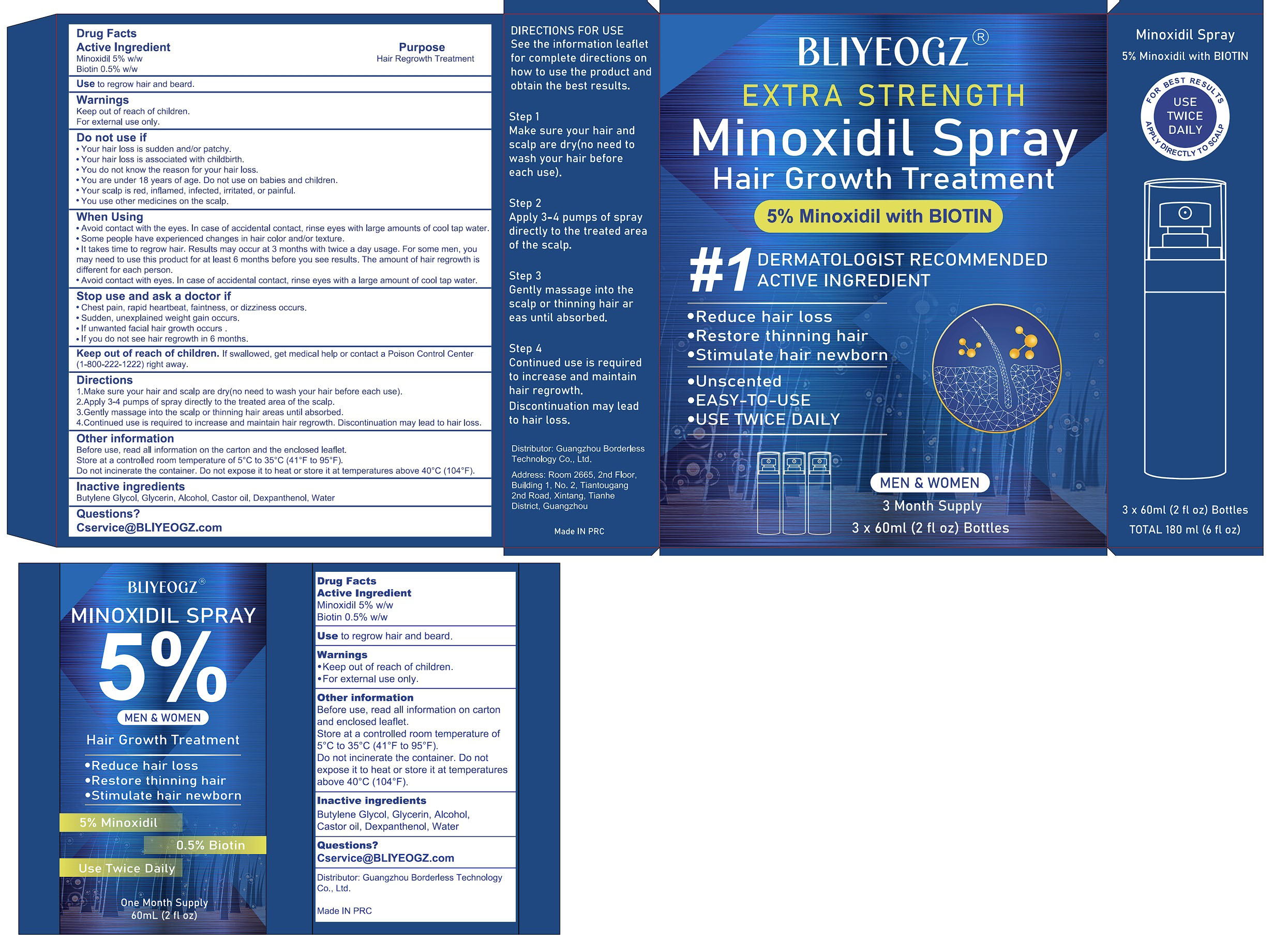 Pill image for 85304-006 Bliyeogz 5% Minoxidil Hair Growth Sprays Serum