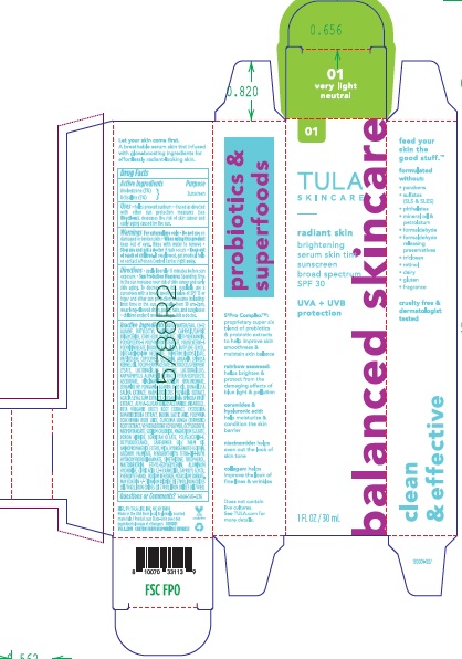 Pill image for Tula Skincare Radiant Skin Brightening Serum Skin Tint Broad Spectrum Spf 30 (by Shades)