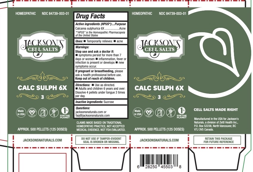 Pill image for Jacksons Cell Salts Calc Sulph 6x