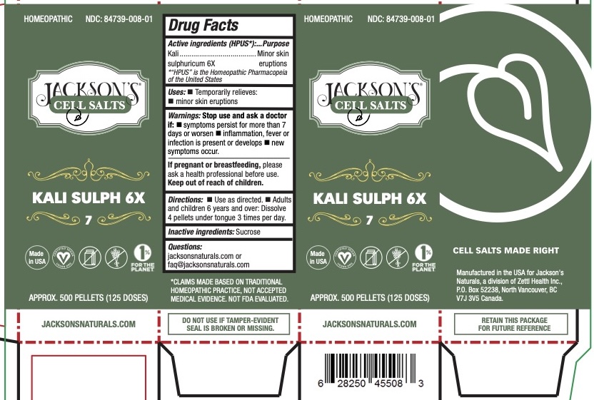 Pill image for Jacksons Cell Salts Kali Sulph 6x