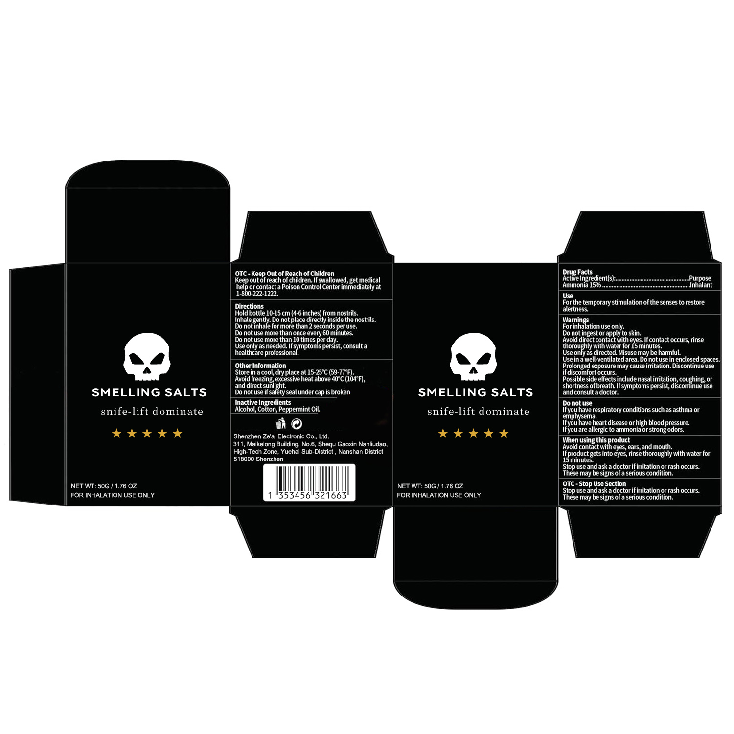 Pill image for 85765-001 Smelling Salts