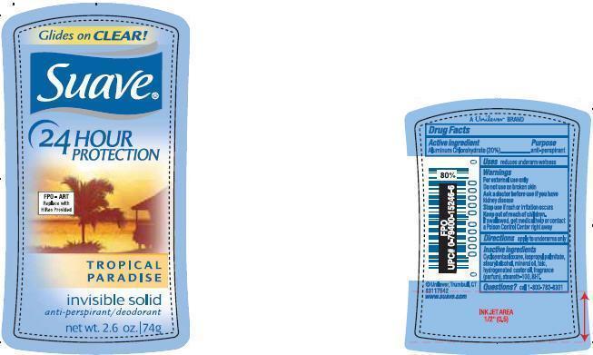 Pill image for Pdp And Drug Facts Box Text For Suave Tropical Paradise Antiperspirant And Deodorant