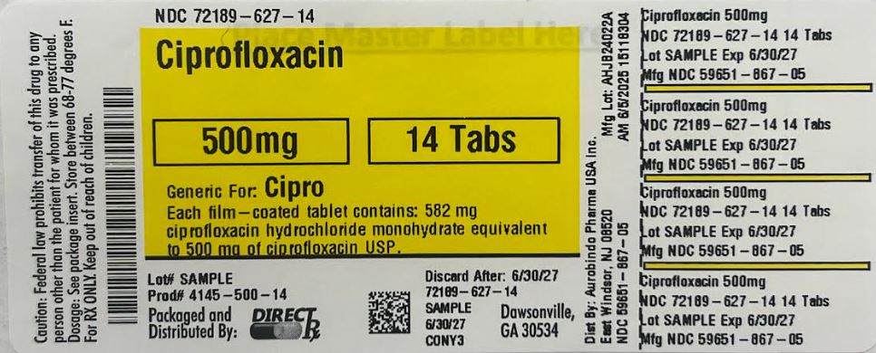 Pill image for Ciprofloxacin