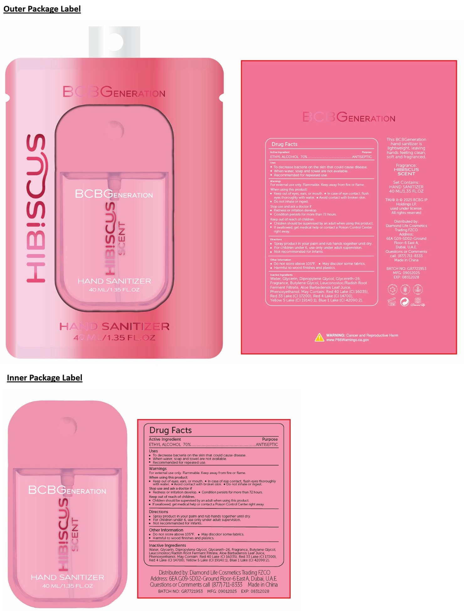 Pill image for Bcbgeneration Hand Sanitizer hibiscus Scent