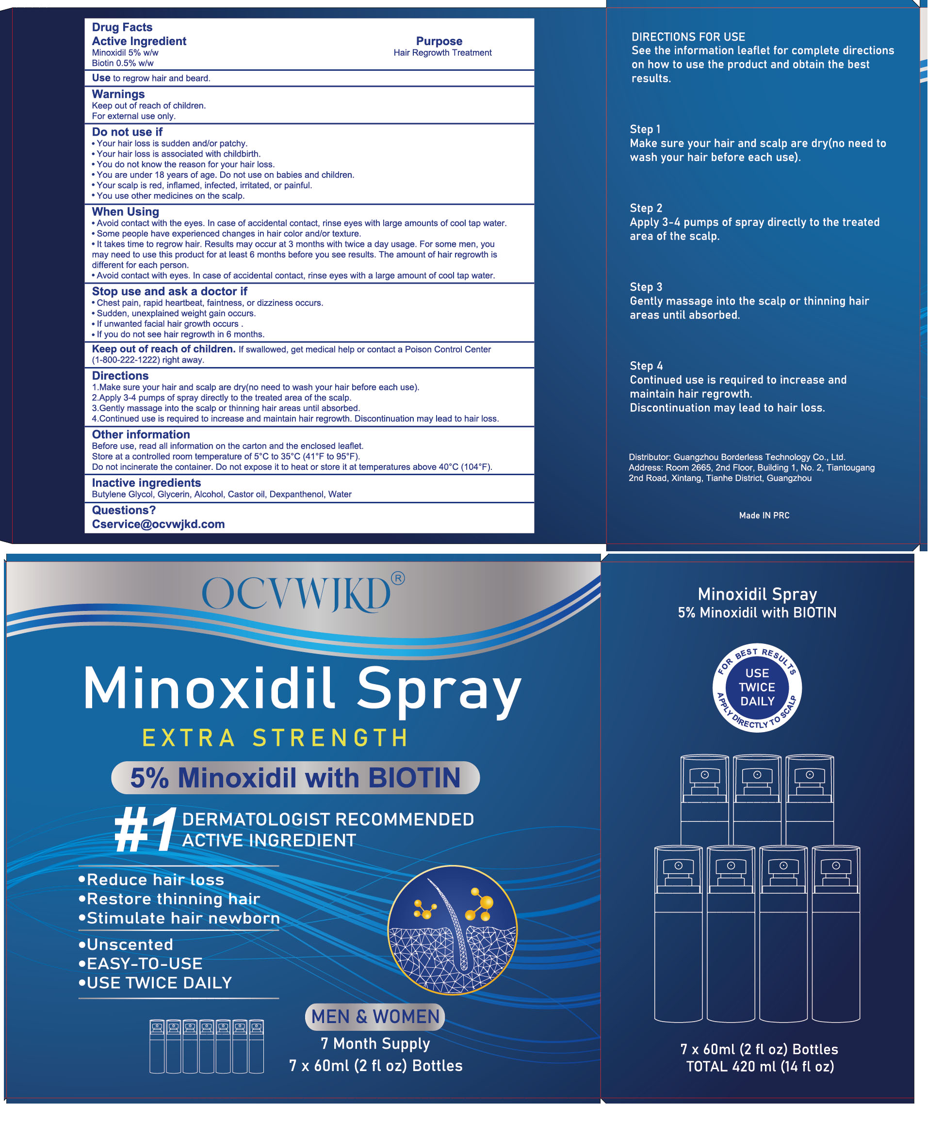 Pill image for 85304-008 Ocvwjkd 5% Minoxidil Hair Growth Sprays Serum