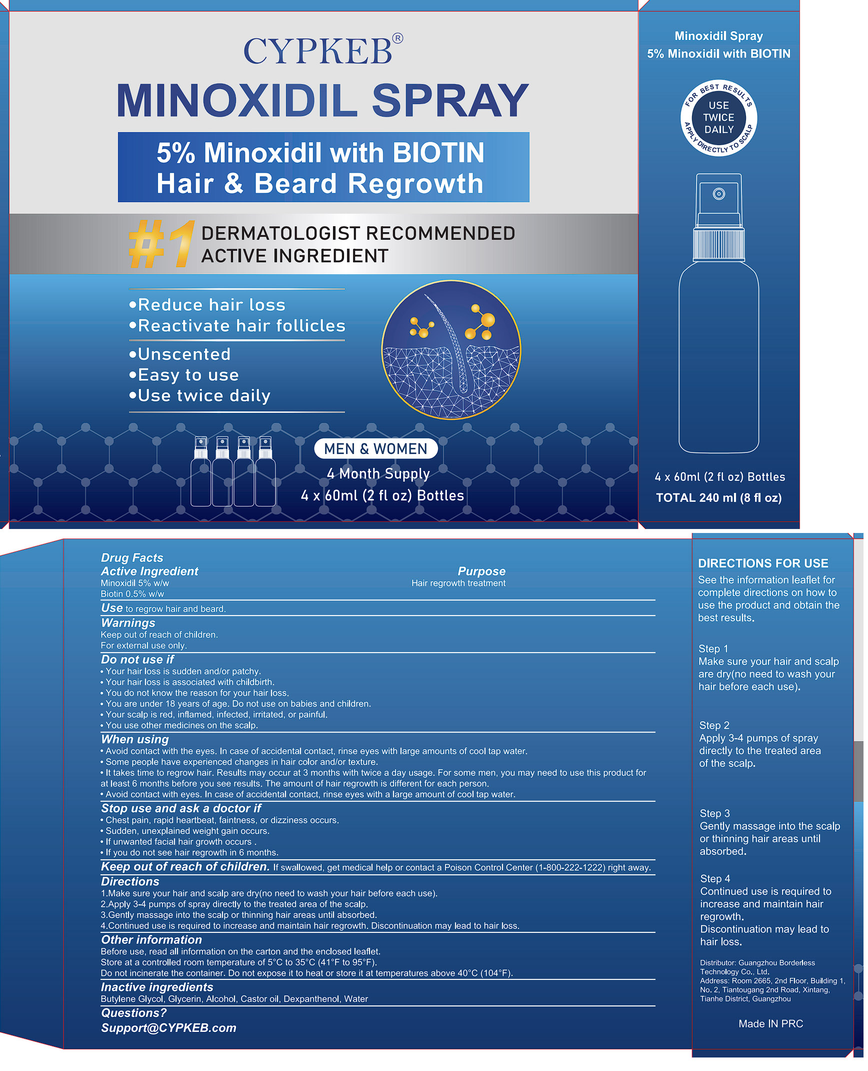 Pill image for 85304-009 Cypkeb 5% Minoxidil Hair Growth Sprays Serum