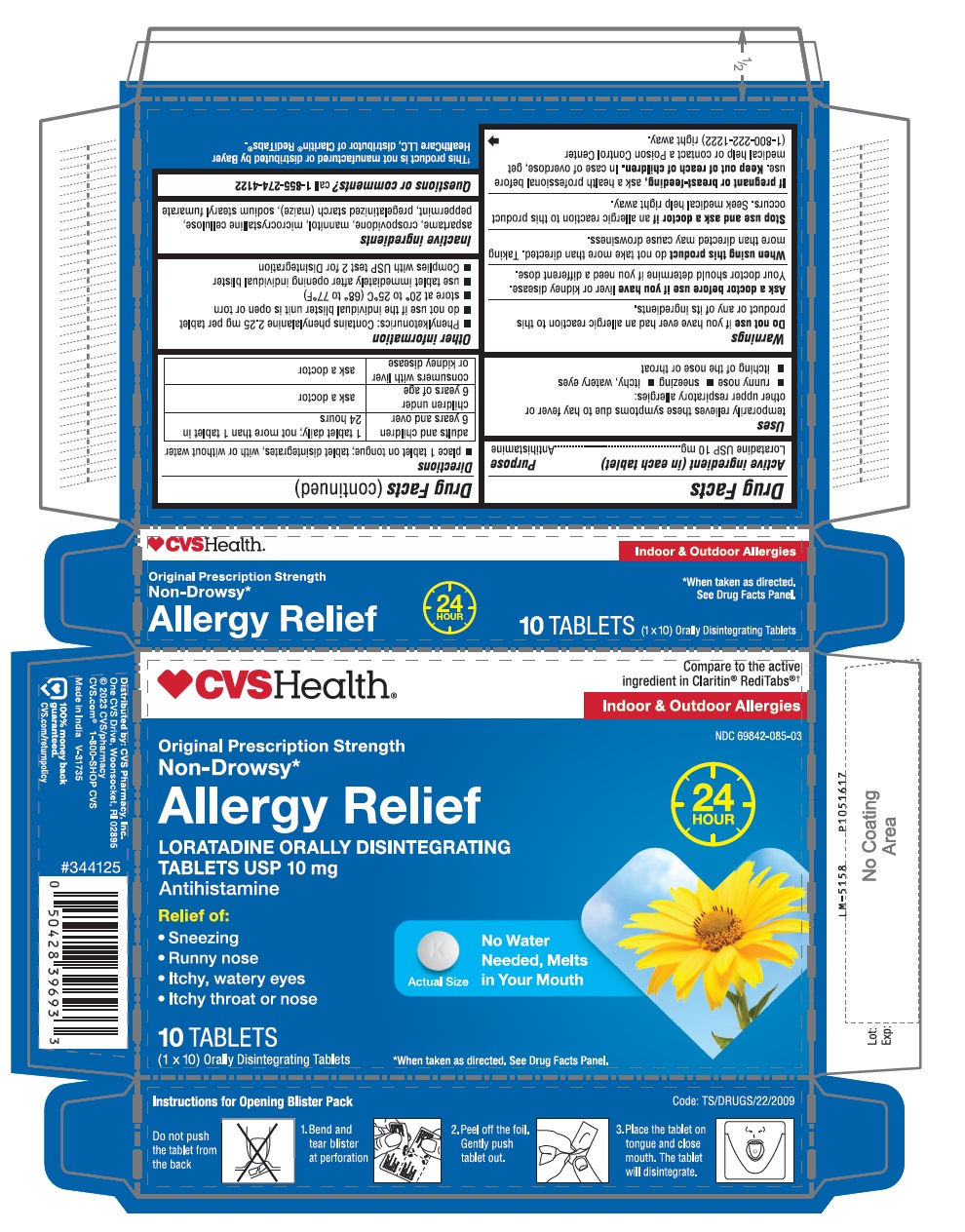Pill image for Loratadine Orally Disintegrating Tablets Usp 10 Mg