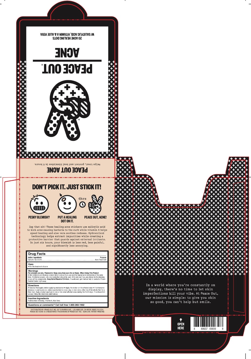 Pill image for peace out acne