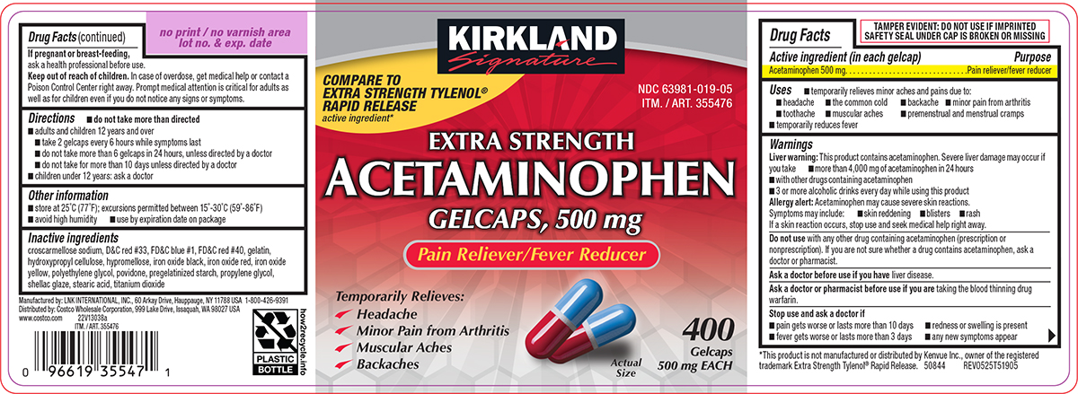 Pill image for Kirkland 44-519-acetaminophen