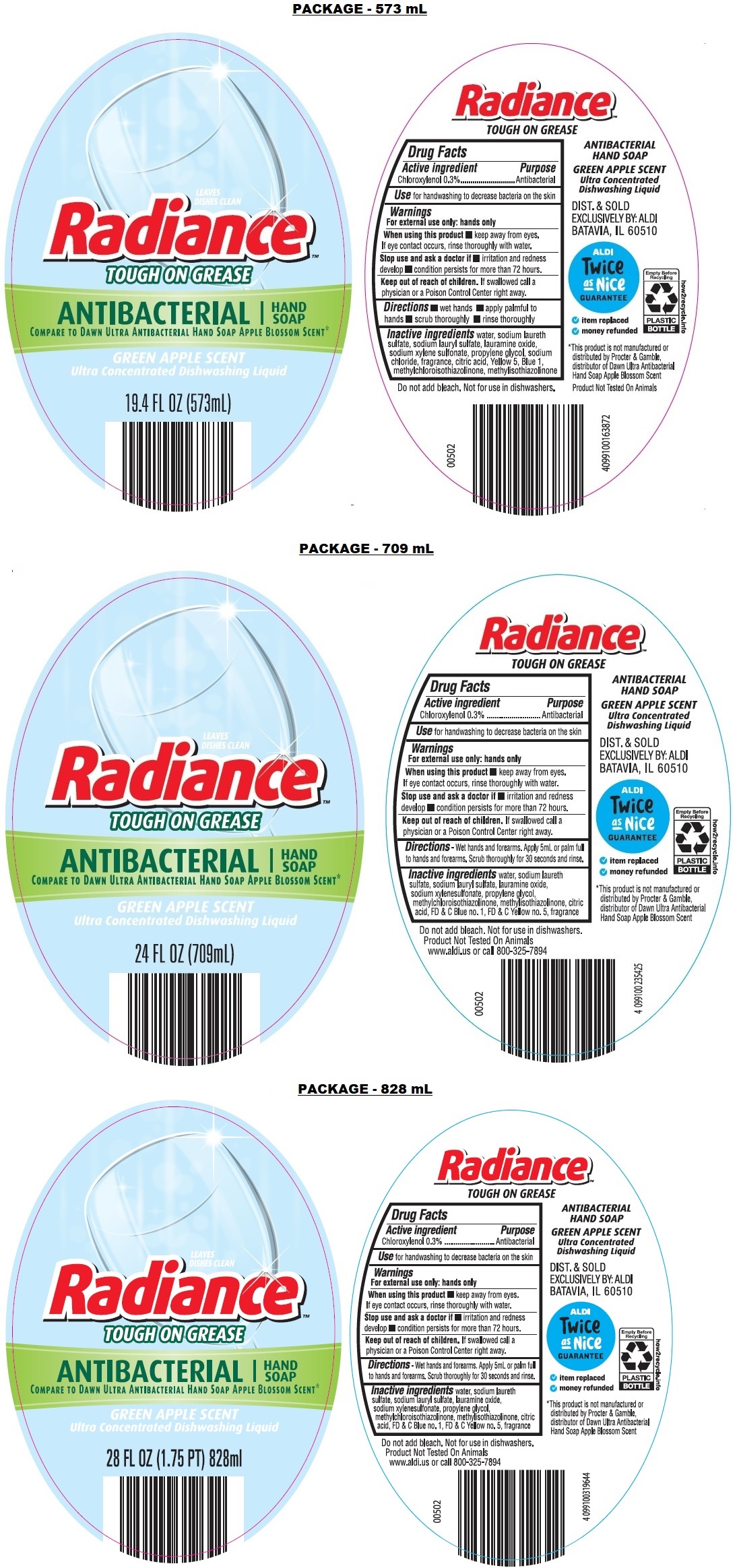 Pill image for Radiance Antibacterial Hand Soap Green Apple Scent 73487-003
