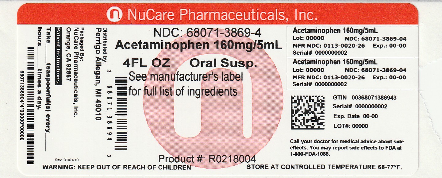 Pill image for Perrigo Children’s Pain & Fever Drug Facts