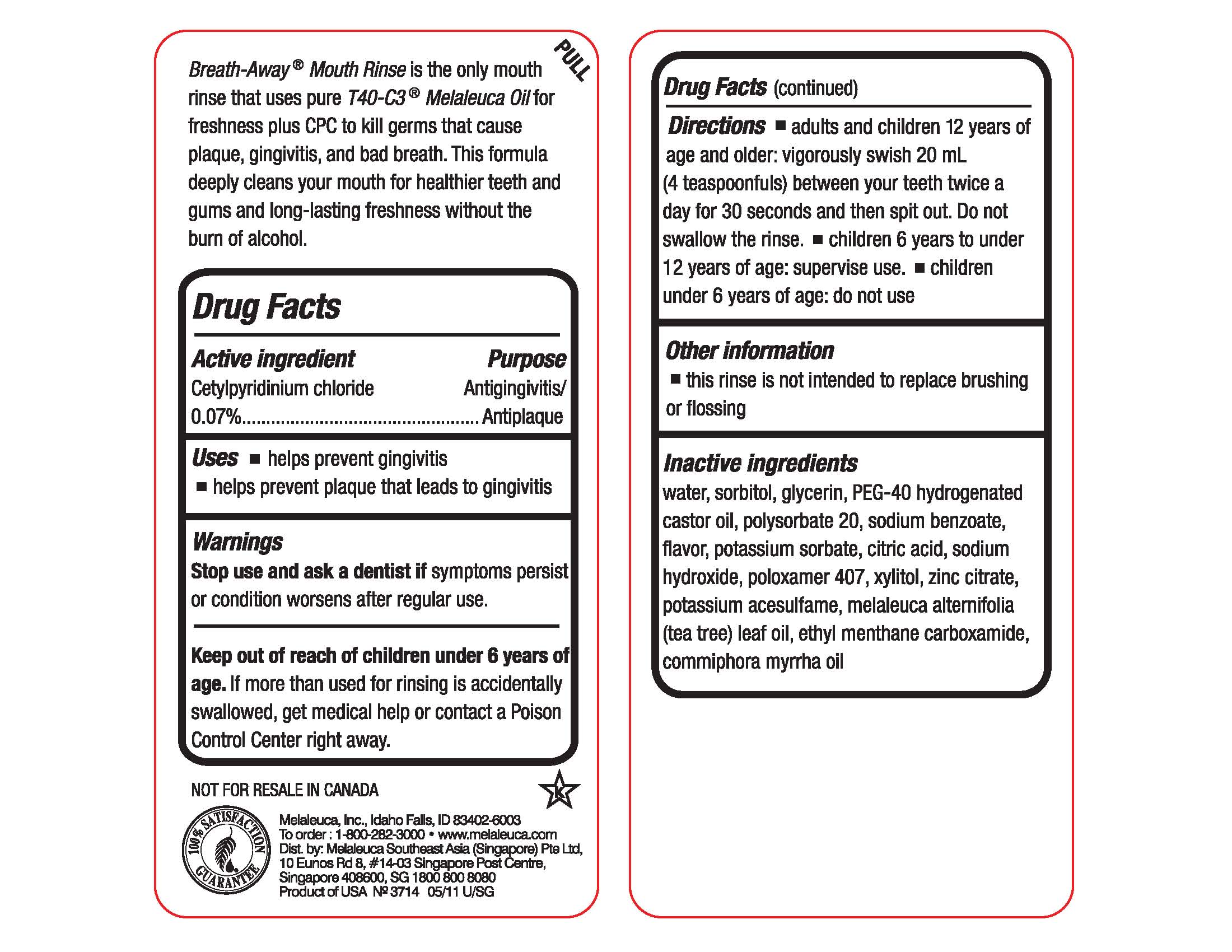 Pill image for Breathaway Mouth Rinse Fresh Mint