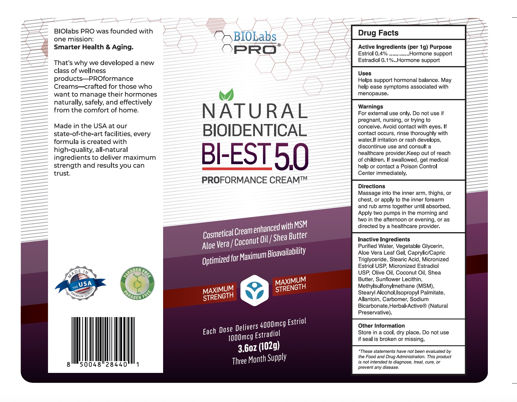 Pill image for 3.6oz Biest 5.0 Estrogen Cream