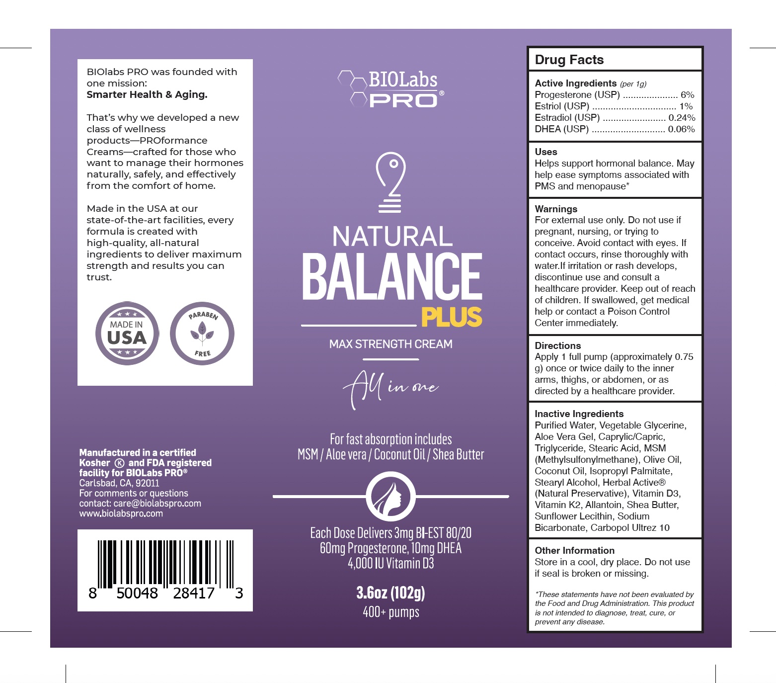 Pill image for Balance Plus Cream