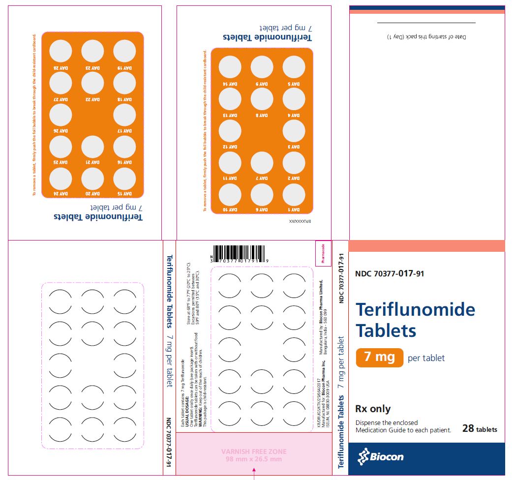 Pill image for These Highlights Do Not Include All The Information Needed To Use Teriflunomide Tablet Safely And Effectively. See Full Prescribing Information For Teriflunomide Tablet.