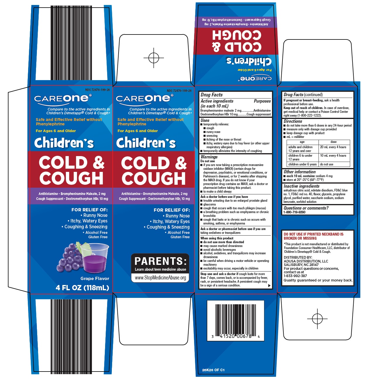 Pill image for Retail Business Services, Llc. Children’s Cold & Cough Drug Facts