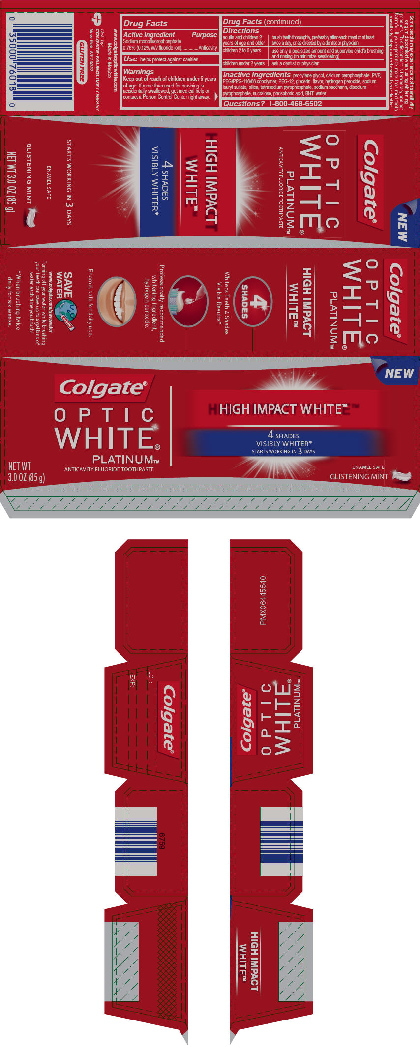 Pill image for Colgate Optic White High Impact Fluoride Toothpaste