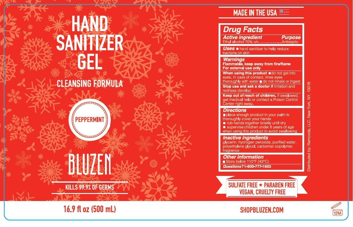 Pill image for Bluzen Hand Sanitizer Gel-peppermint