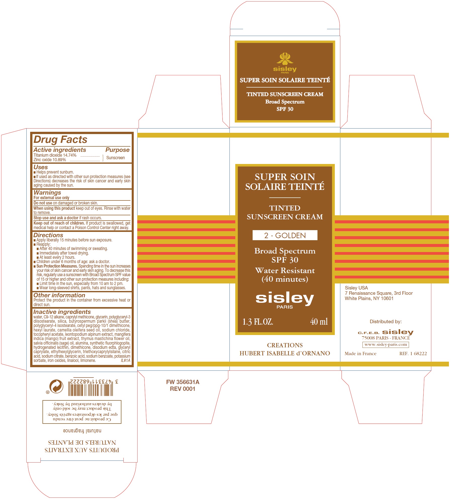 Pill image for Tinted Sunscreen Cream Spf 30 2-golden