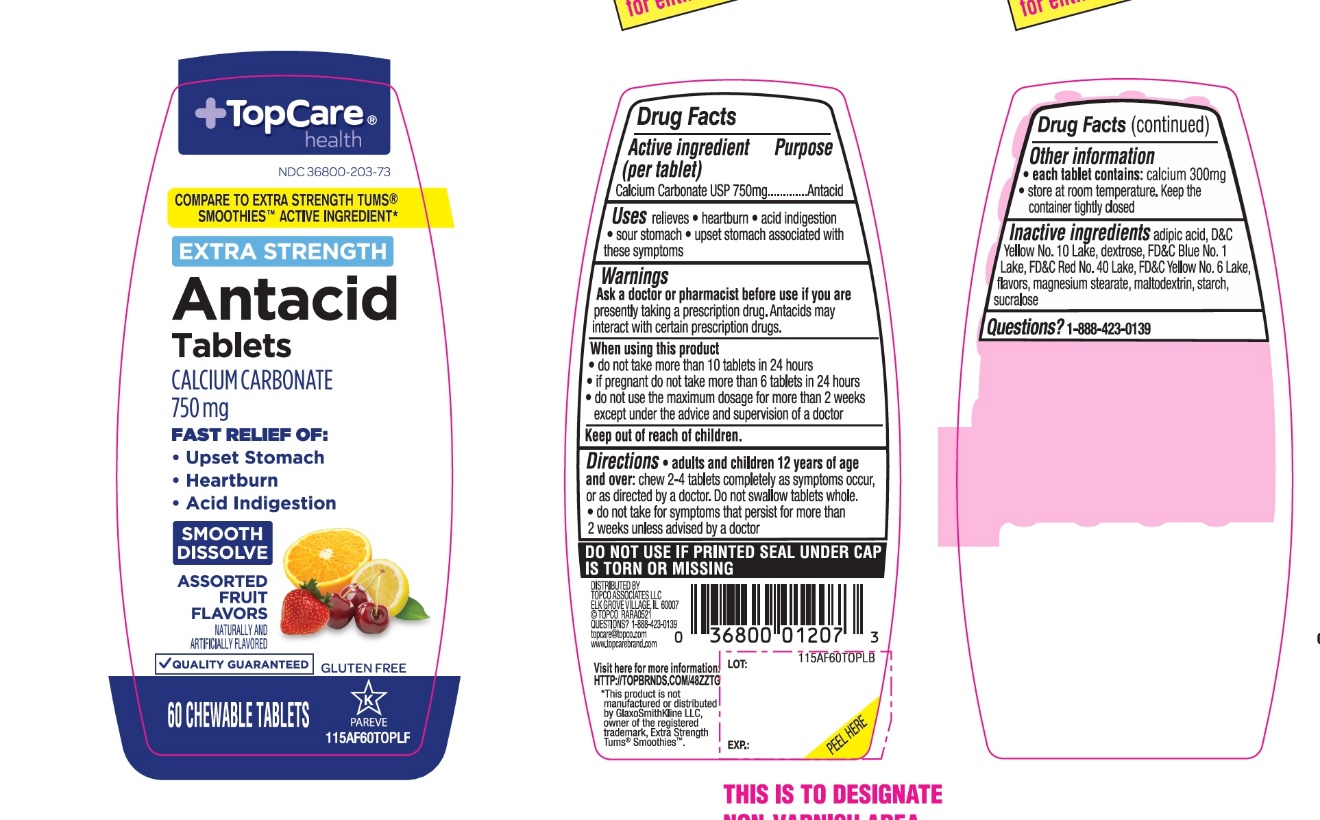 Pill image for Topco Associates Llc. Antacid Calcium Drug Facts