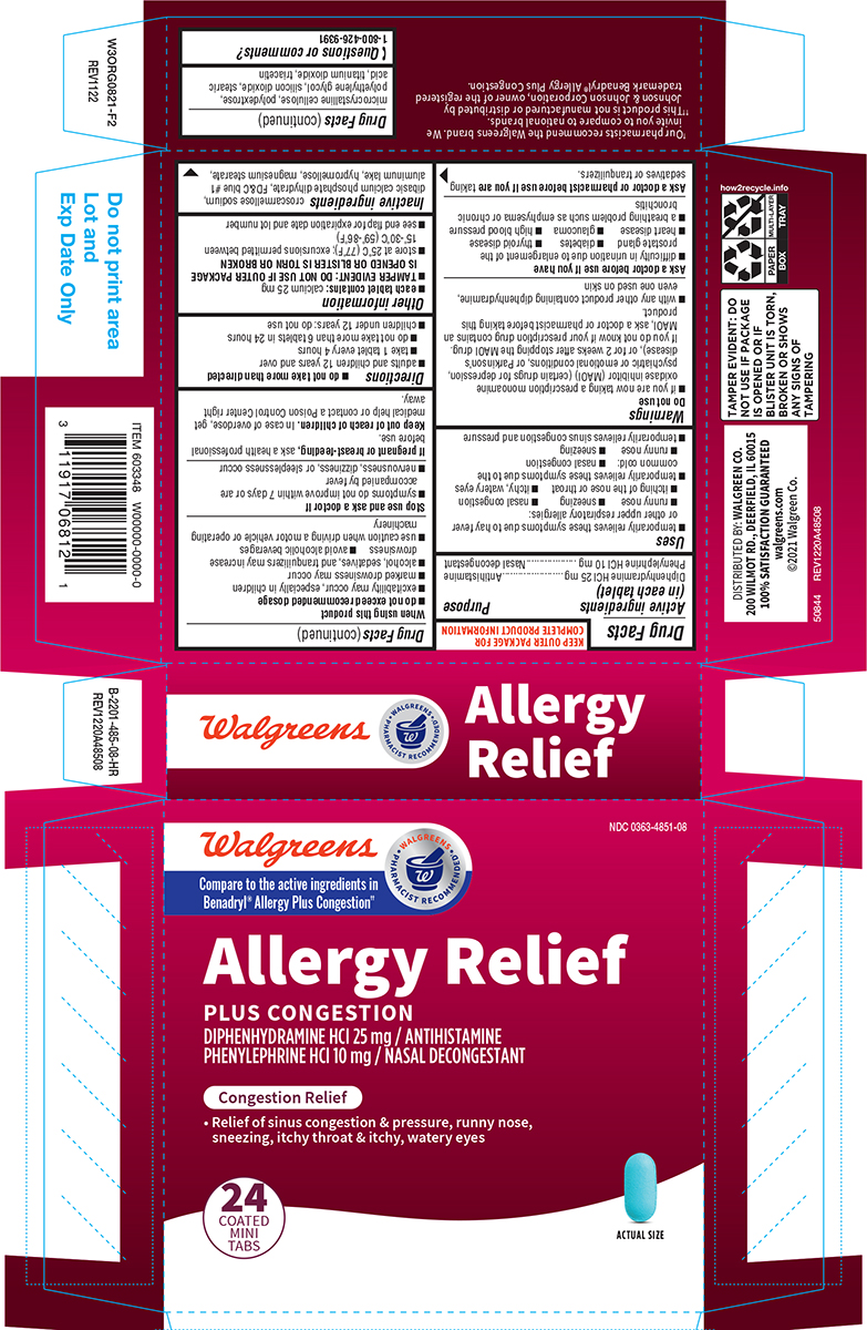 Pill image for Walgreens 44-485-allergy Relief Plus Congestion