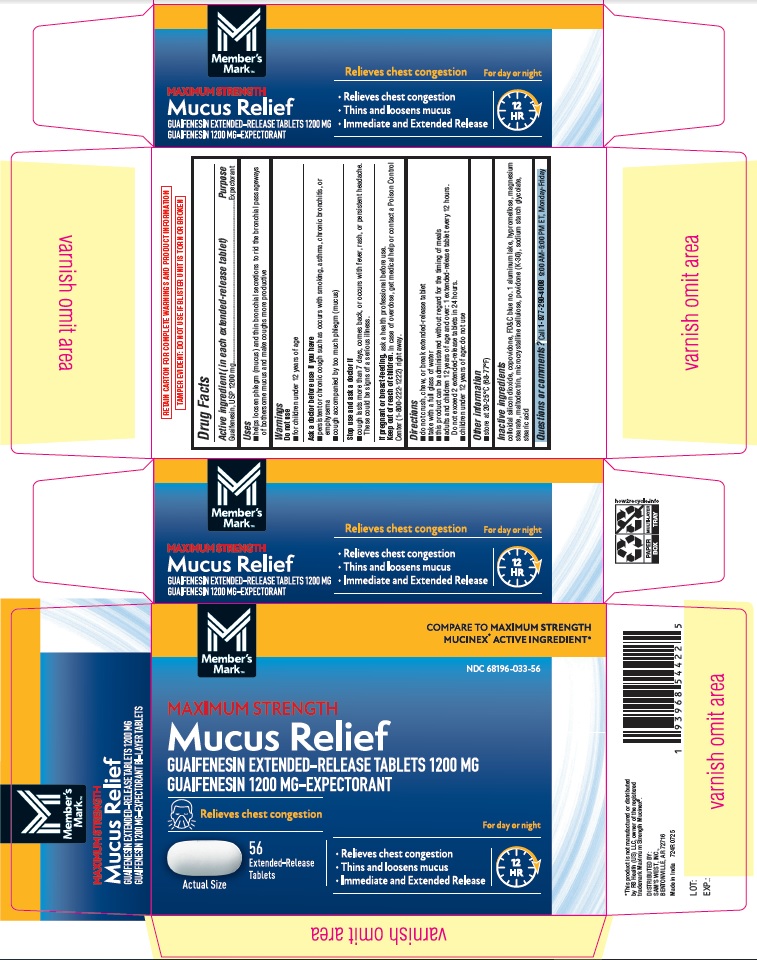 Pill image for Sams Club Maximum Strength Mucus Relief Guaifenesin Extended Release Tablets 1200 Mg