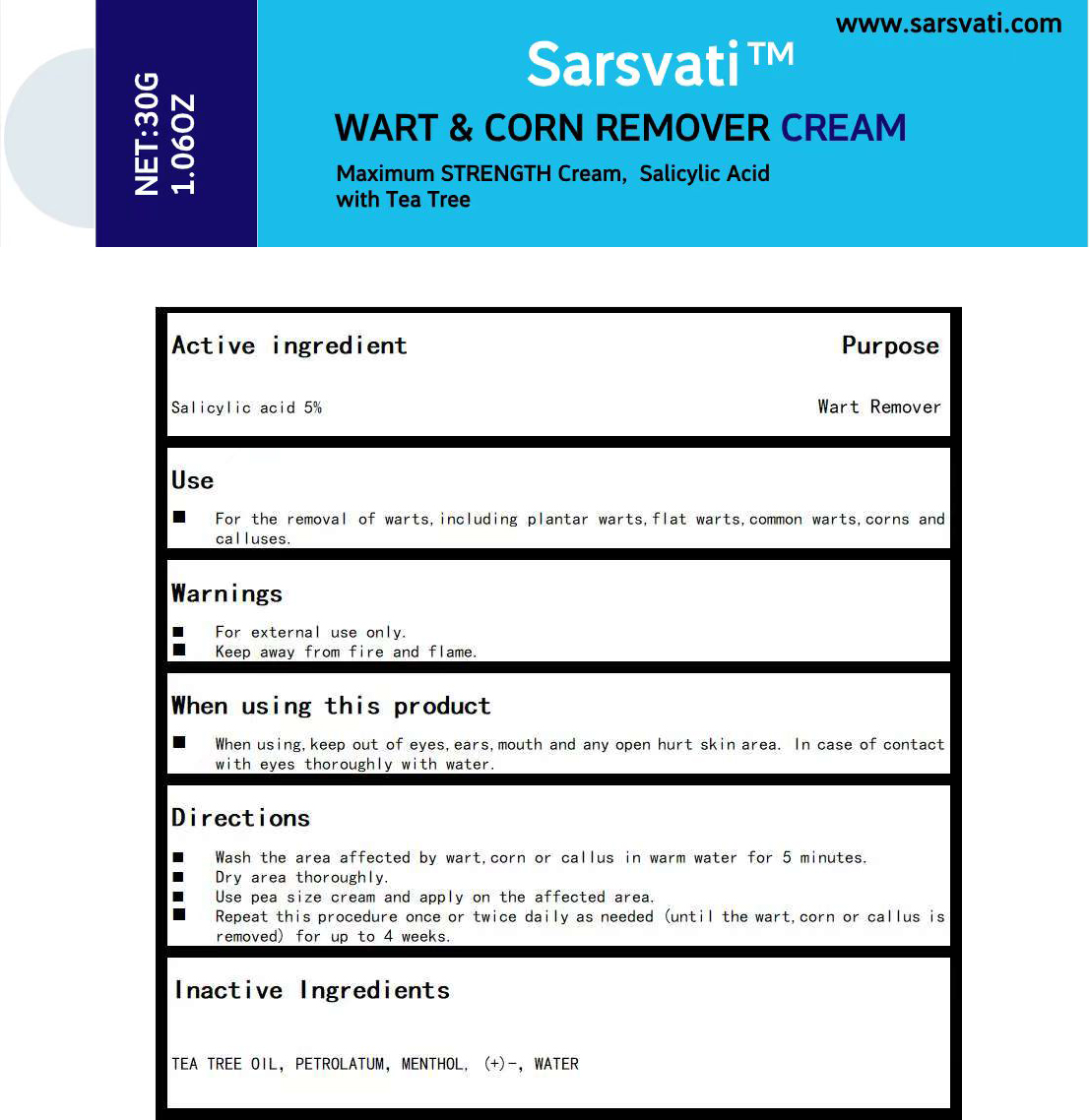 Pill image for 85157-003 Wart & Corn Remover Cream