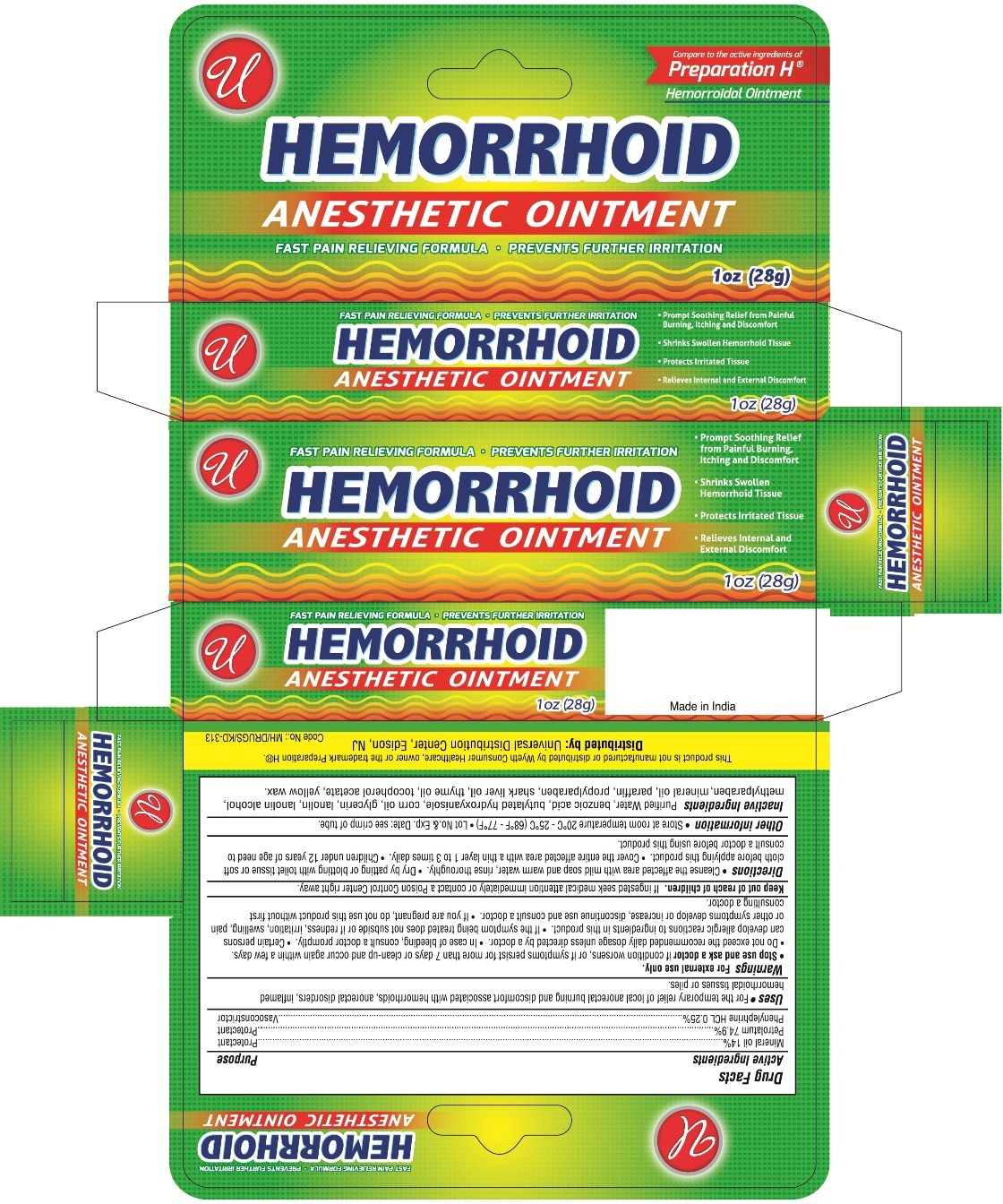 Pill image for Hemorrhoid Anesthetic Ointment