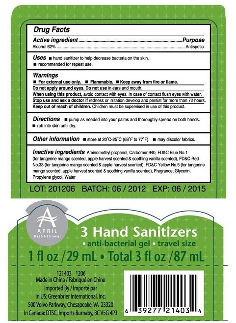 Pill image for 3 Hand Sanitizers - Antibacterial Gel - Travel Size
