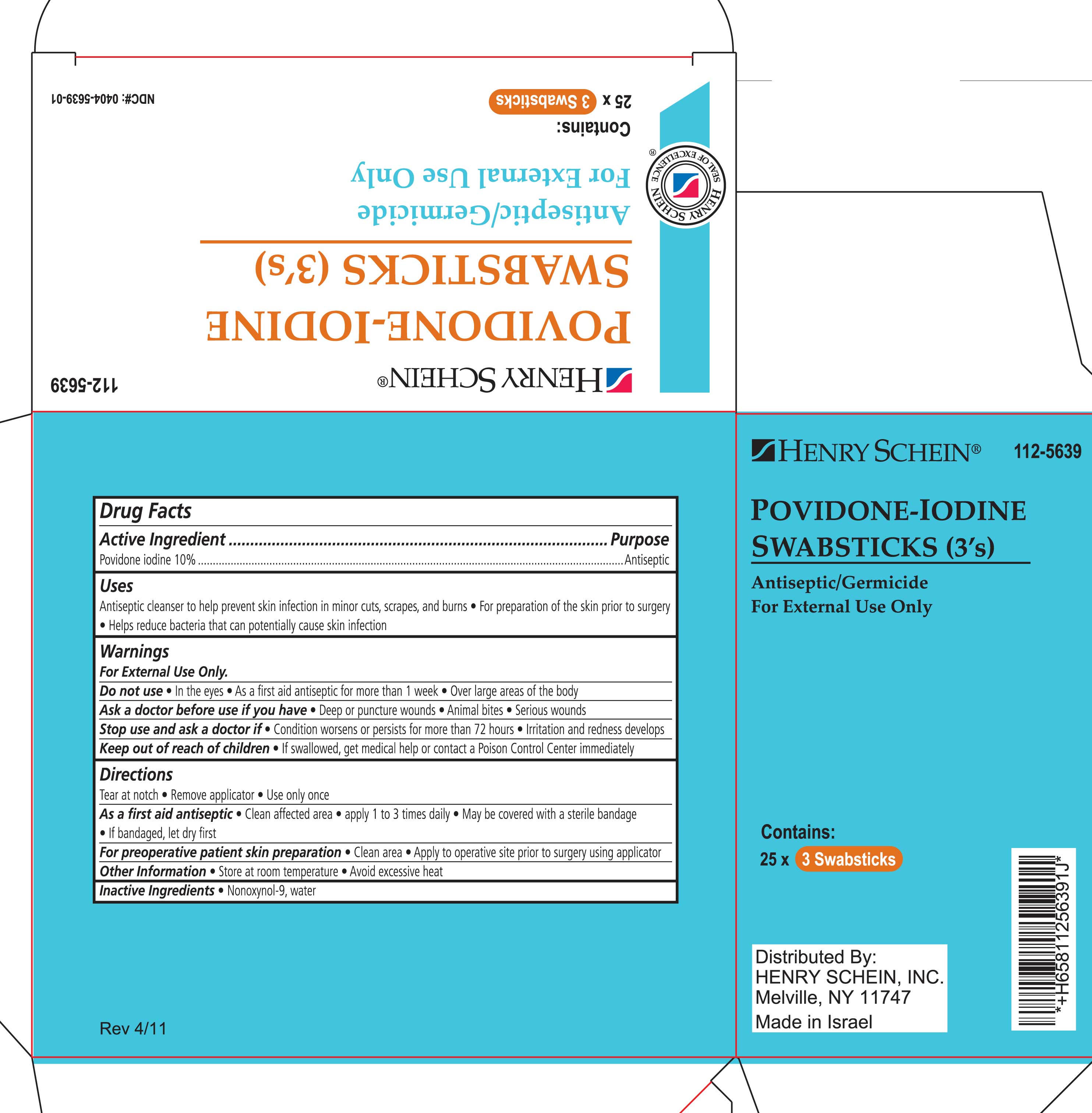 Pill image for povidone iodine swabstick