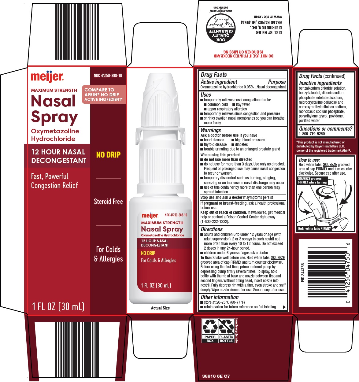 Pill image for Meijer Distribution, Inc. Nasal Spray Drug Facts