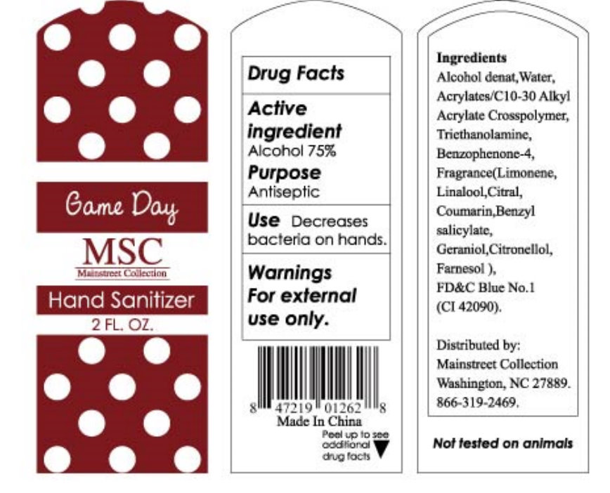 Pill image for Game Day Msc Mainstreet Collection Hand Sanitizer