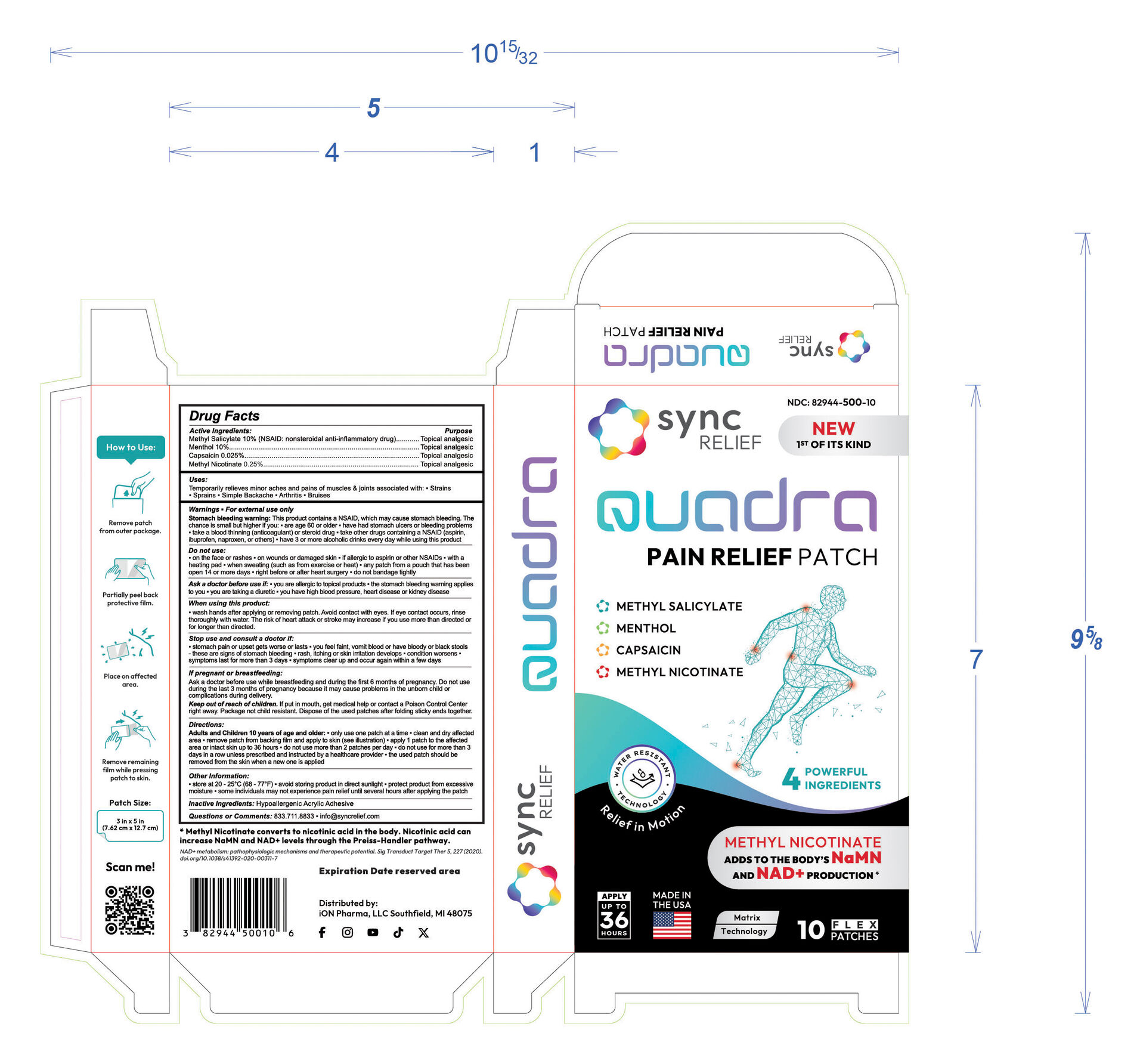 Pill image for Sync Relief Quadra (methyl Salicylate 10%, Menthol 10%, Capsaicin 0.025%, Methyl Nicotinate 0.25%)
