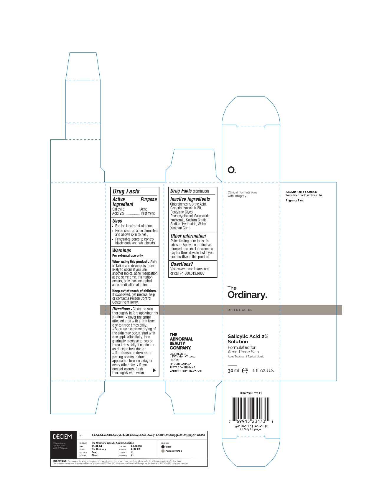 Pill image for the ordinary, salicylic acid 2% solution