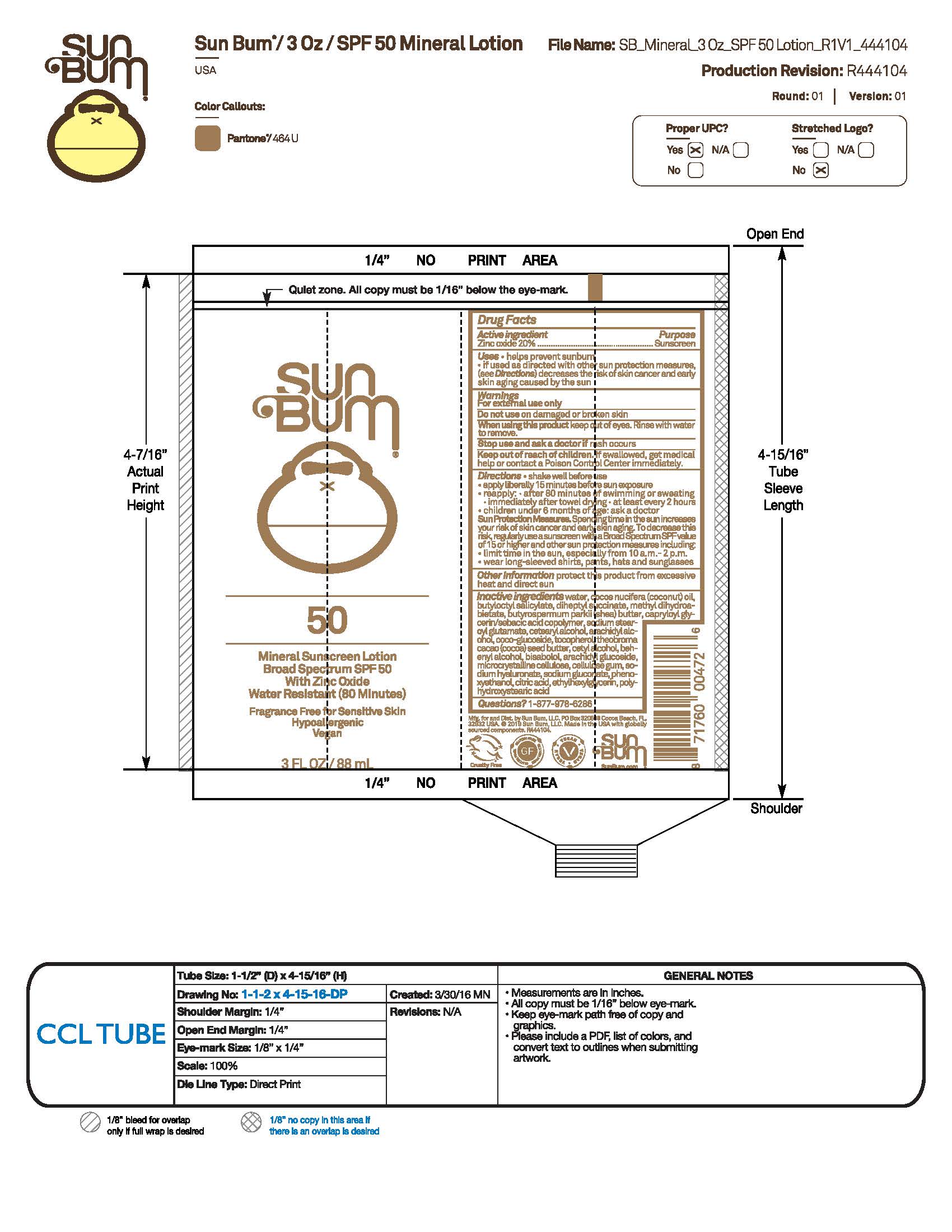 Pill image for Sun Bum 50 Mineral Sunscreen