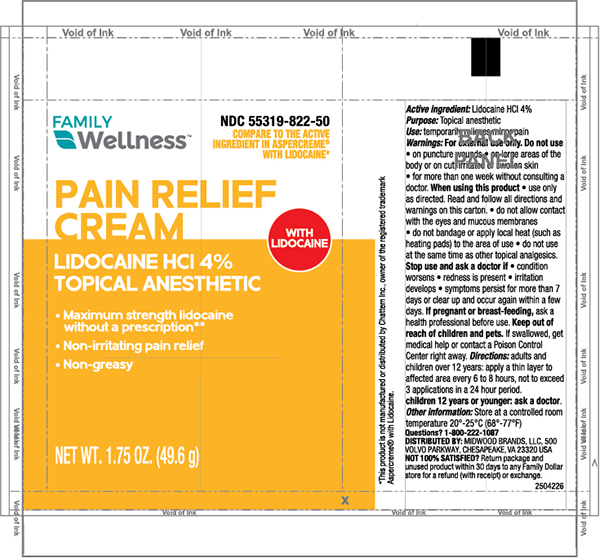 Pill image for Family Wellness pain Relief Cream With Lidocaine