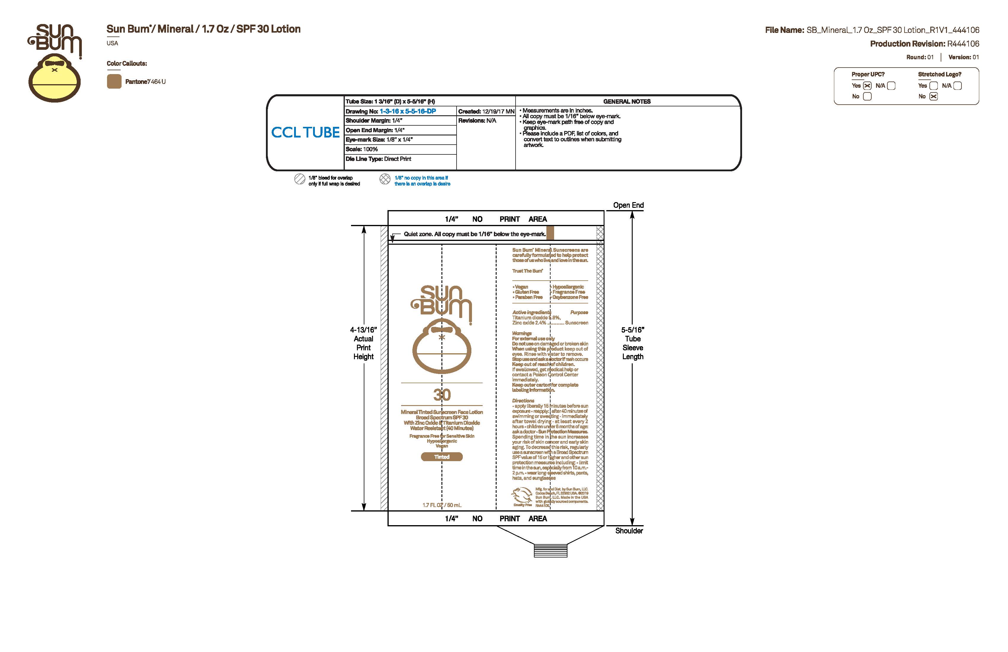 Pill image for Sun Bum 30 Mineral Tinted Sunscreen Face