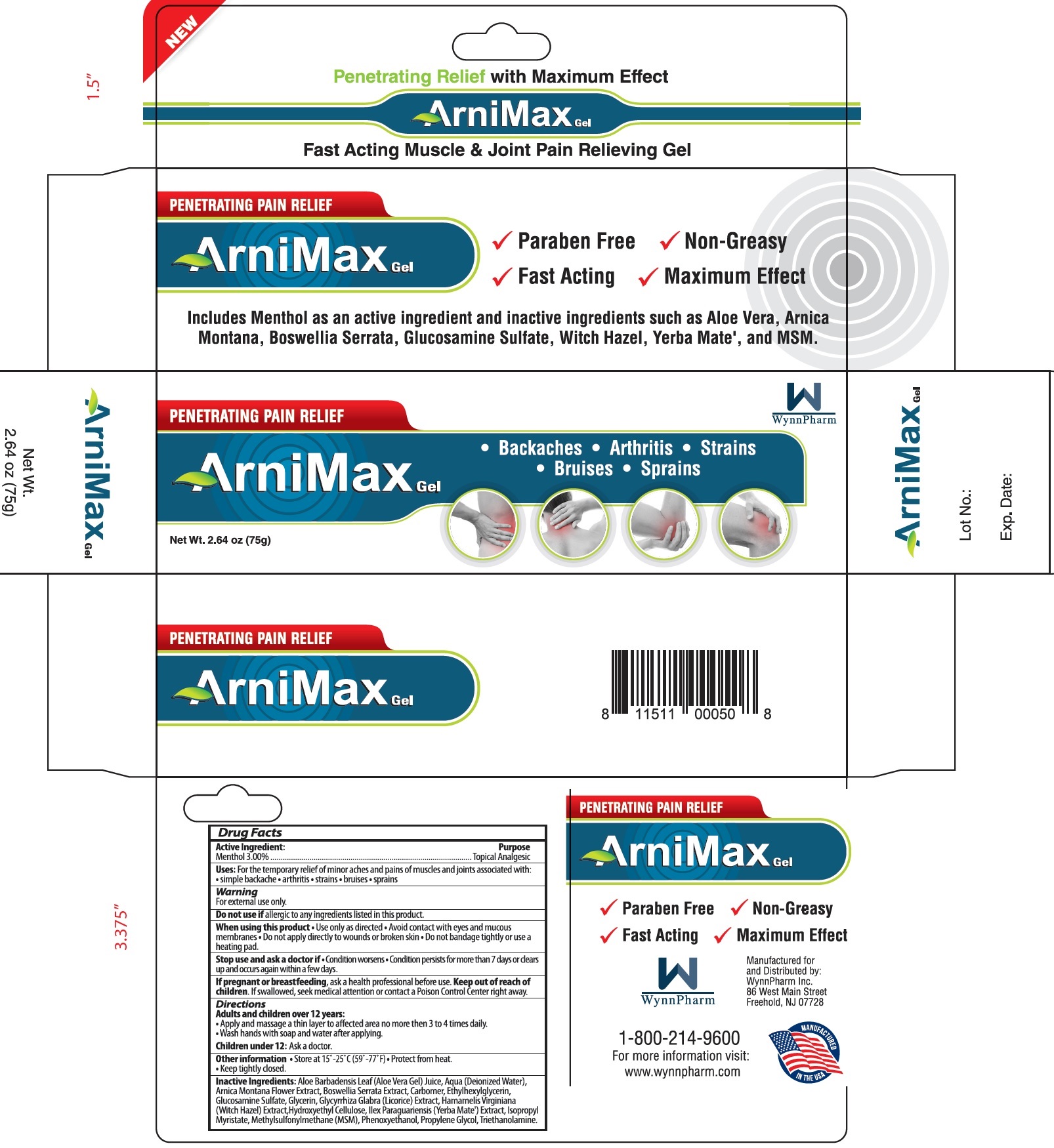Pill image for Arnimax Penetrating Pain Relief Gel