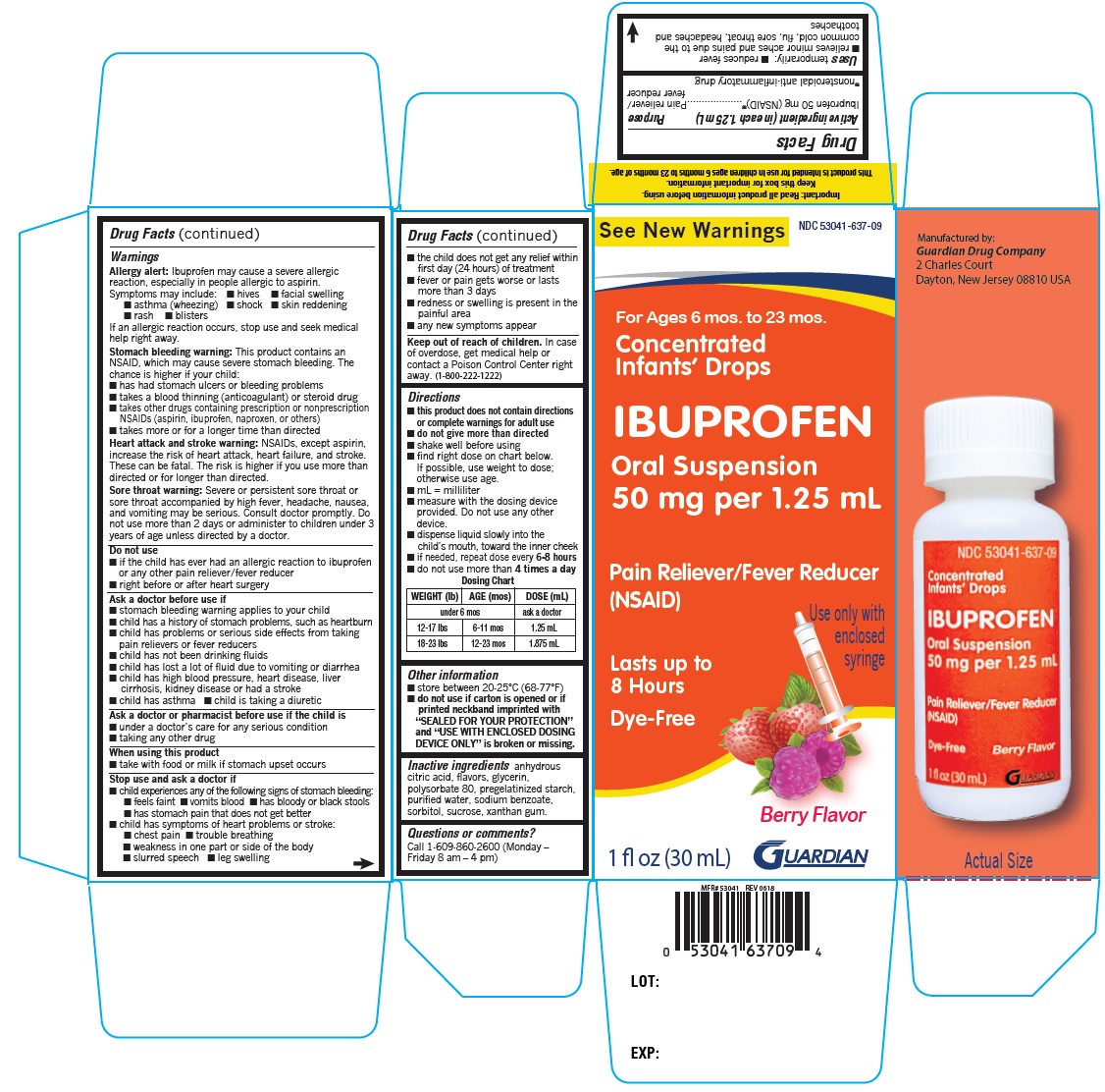 Pill image for Guardian Concentrated Ibuprofen Infants Drops 