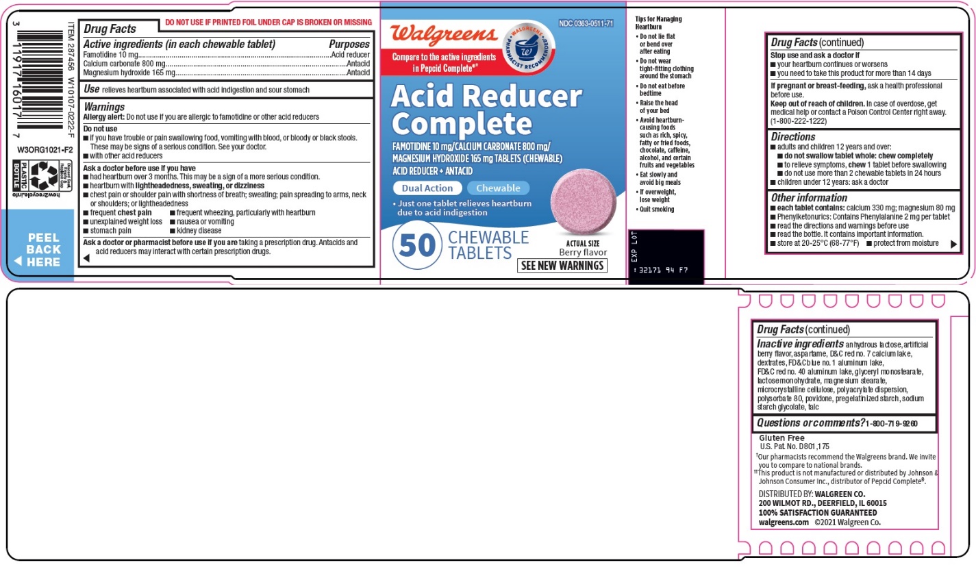 Pill image for Walgreen Co. Acid Reducer Complete Drug Facts