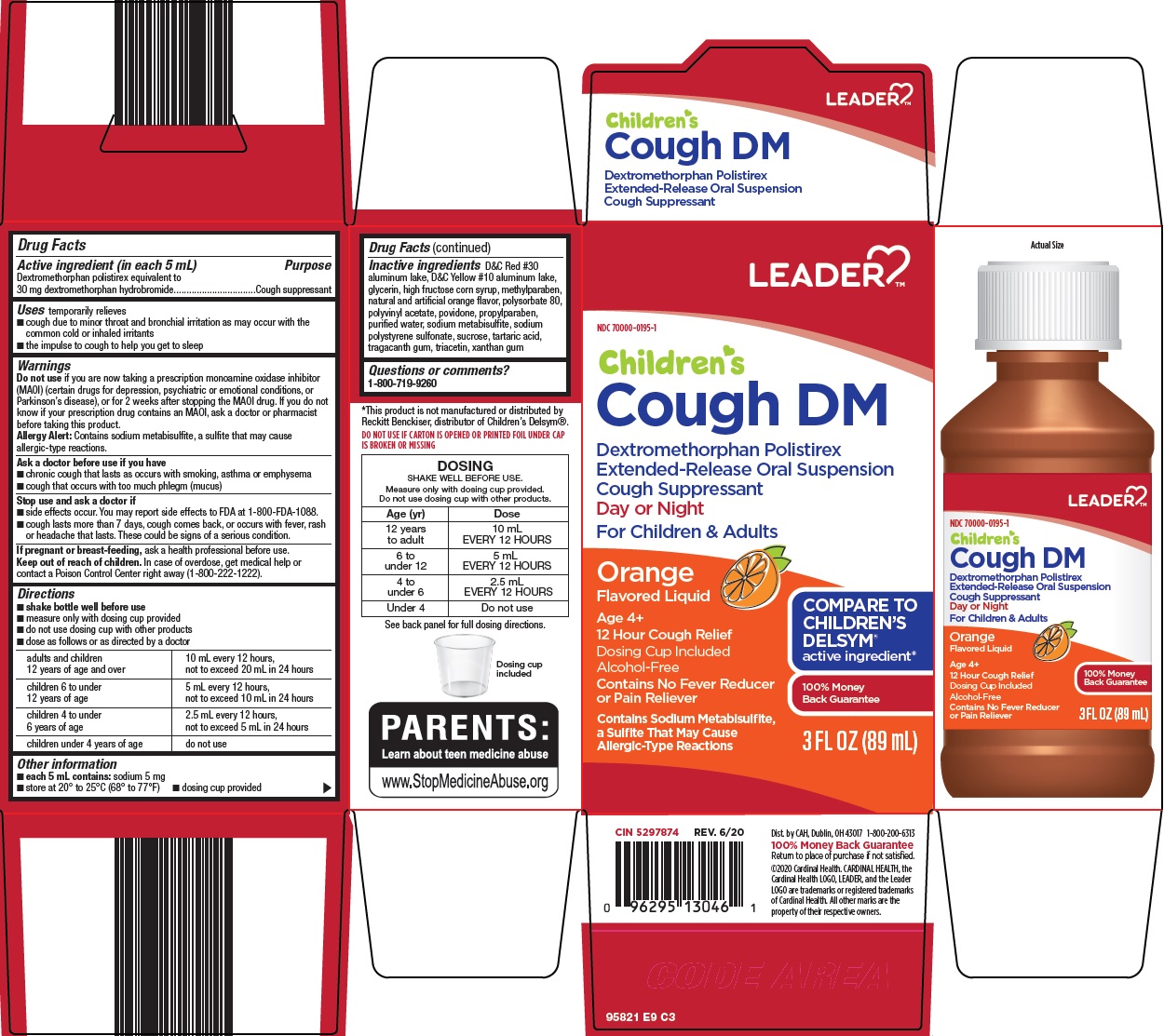 Pill image for Cardinal Health Children’s Cough Dm Drug Facts