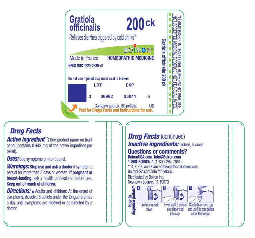 Pill image for gratiola officinalis 200ck