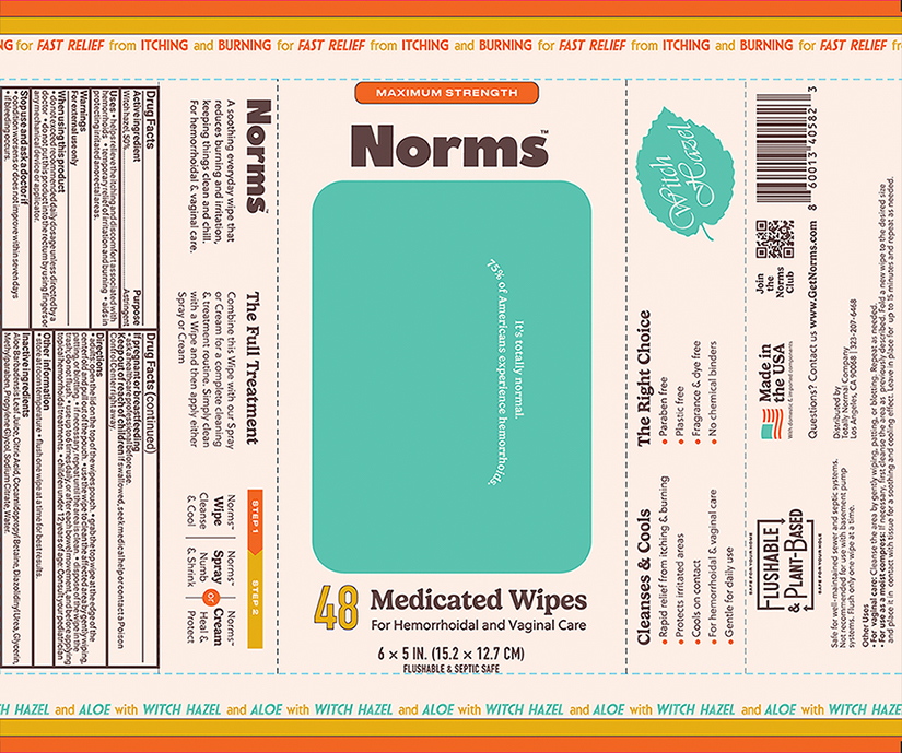 Pill image for Norms Medicated Wipe™