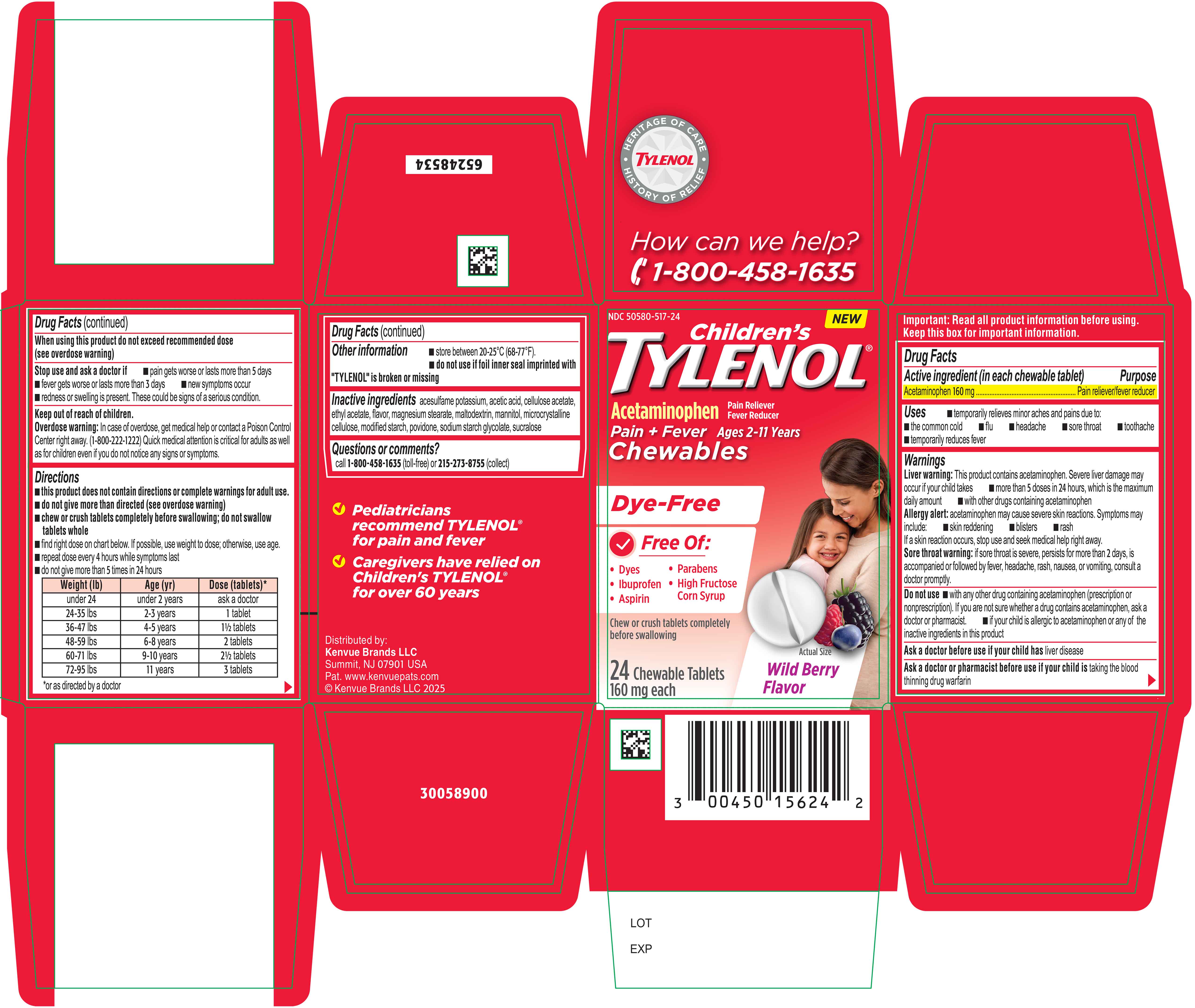 Pill image for children’s tylenol
