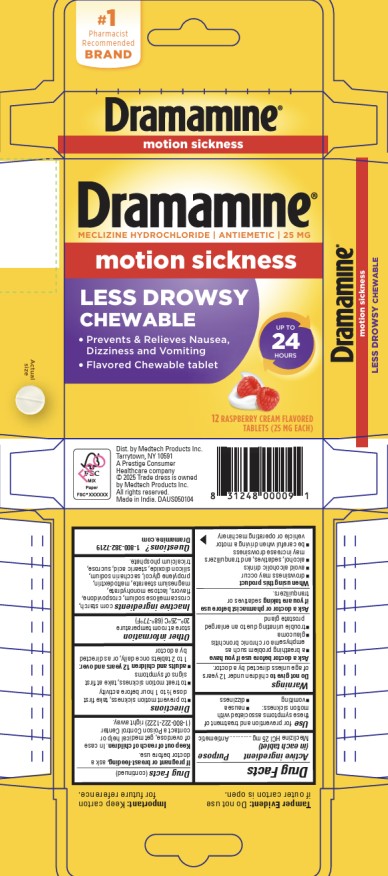 Pill image for Dramamine All Day Ld Chewable Tablets Raspberry - 63029-913