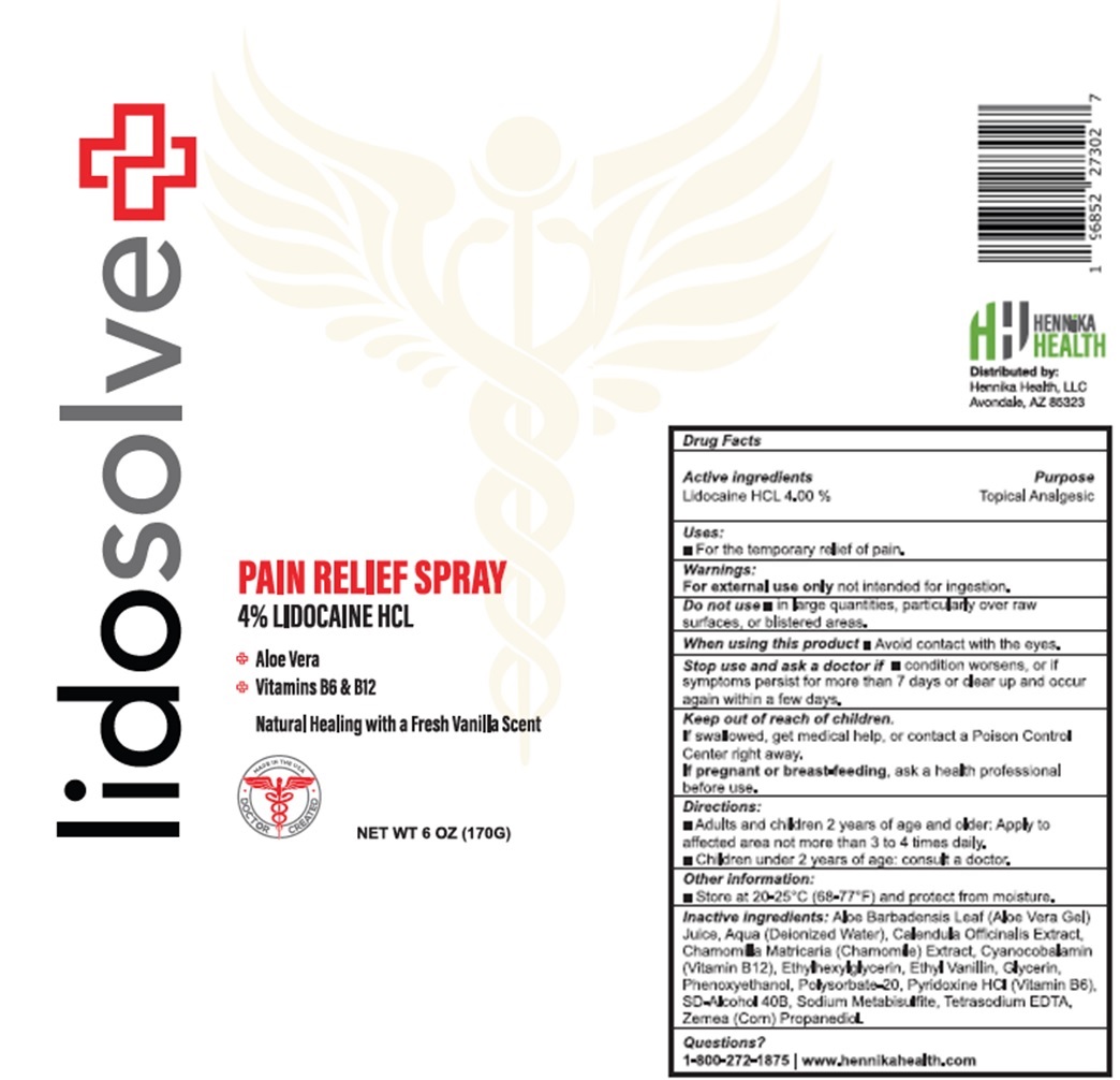 Pill image for Lidosolve Pain Relief Spray