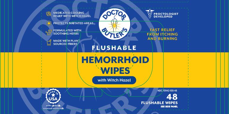 Pill image for Doctor Butler's Hemorrhoid Wipes